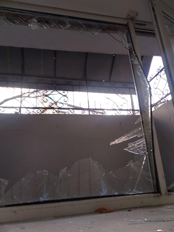 La sede de los Jóvenes por la Paz de Kiev ha recibido el impacto de la explosión de un misil